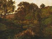 Julian Ashton Evening, Merri Creek oil painting on canvas